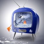 TV aquarium. Digital drawing